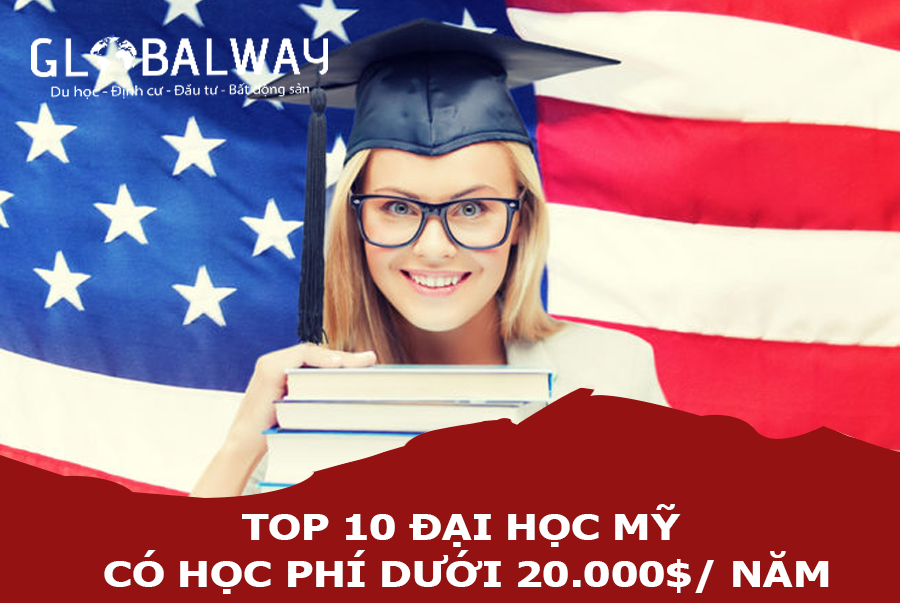 10 Đại học Mỹ chất lượng với chi phí học thấp dưới 20.000$/năm