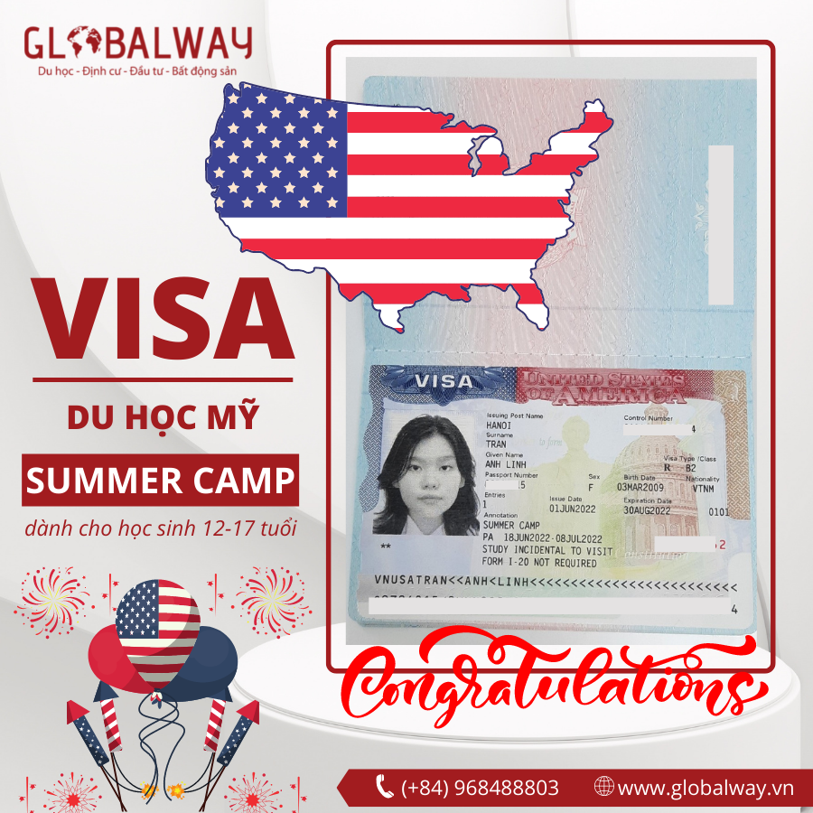 Từng rớt Visa du lịch Mỹ 1 lần nhưng vẫn xuất sắc đậu Visa du học hè Mỹ