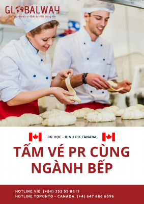 Tấm vé PR với ngành bếp tại Canada